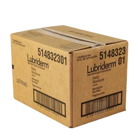 Lubriderm Daily Moisture Fragrance Free 16 fl. oz., PK12 5148323